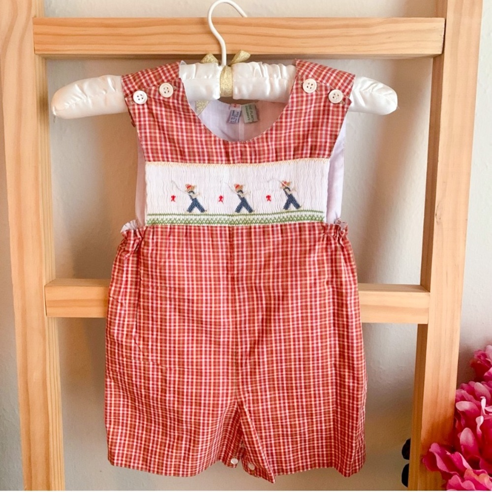 EUC✨Vintage The Plantation Shop Boys Romper|3